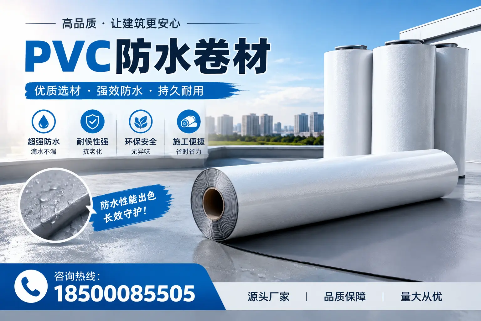 PVC防水卷材施工过程详解，确保在鸡西顺利完成项目